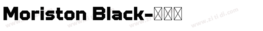 Moriston Black字体转换